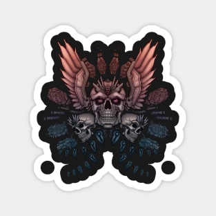 Skulls and Wings Magnet