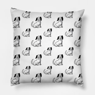 funny cartoon beagle dog pattern Pillow