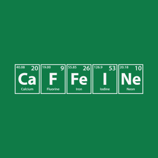 Caffeine Elements Spelling T-Shirt