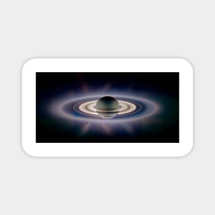 Saturn silhouetted, Cassini image (R390/0177) Magnet