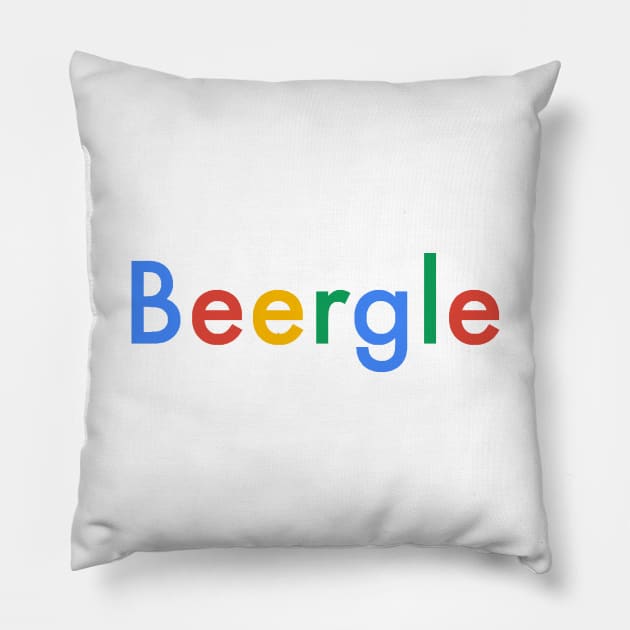 Beer Search Engine (No Outline) Pillow by PerzellBrewing