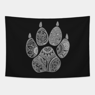 Pawprint Mandala Tapestry