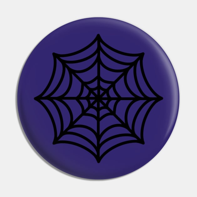 Geometric spiderweb Pin by Kerri Leath Art