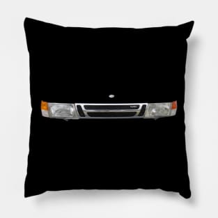 Saab 9000 classic car minimalist grille Pillow