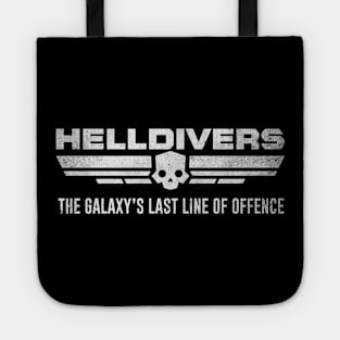 Helldivers Battle Worn Textured "The Galaxy's Last Line of Offence" Tote