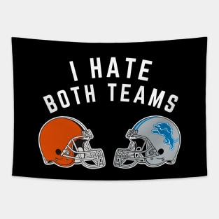 Funny I Hate Both Teams Superbowl 2024 Tapestry