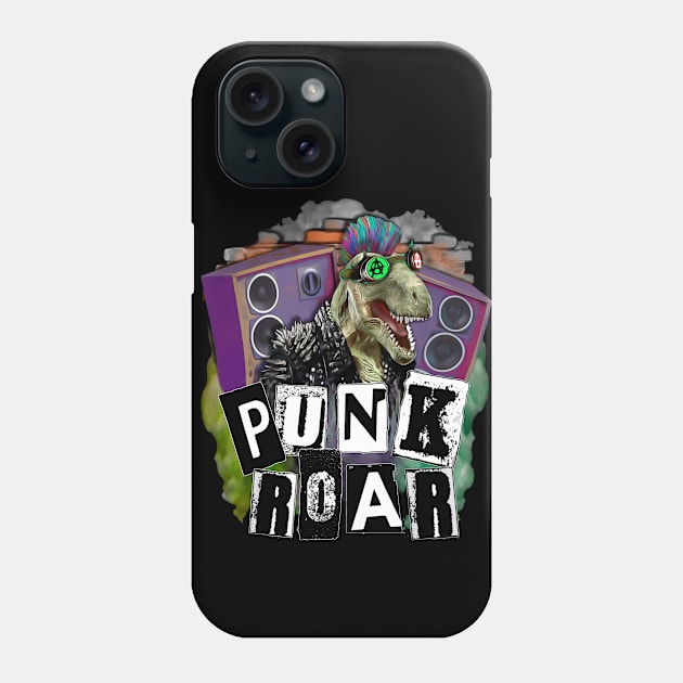 Punk Roar Trex Punk Phone Case by SafSafStore