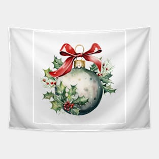 Watercolor Christmas Ornament Tapestry