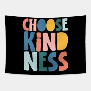 Groovy Choose Kindness Inspirational Teacher Women Men Tapestry