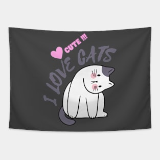 I Love Cute Cats Cats Lover Animal Lover Pets Lover Tapestry