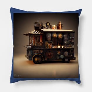 Steampunk Tokyo Ramen Food Truck Pillow