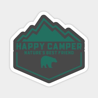 Happy Camper: Nature's Best Friend Magnet