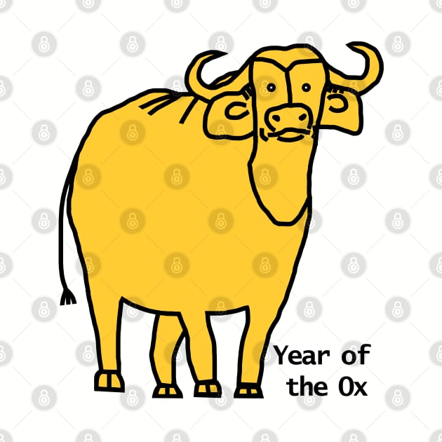 Year of the Ox Yellow by ellenhenryart