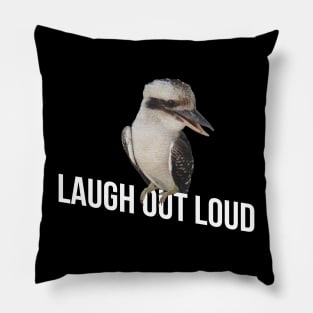 LOL Laugh Out Loud Kookaburra Pillow