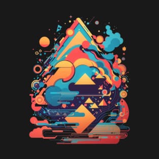 Abstract Geometric Shapes T-Shirt
