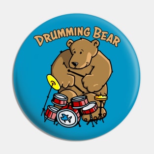 Friendly Bear is a Master Drummer Pin