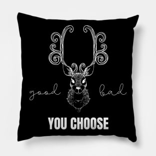 Evil Reindeer Good or Bad? You Choose Christmas Gifts Christmas Anticipation Christmas List Santa Claus Pillow