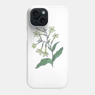 Jasmine tobacco floral pattern Phone Case