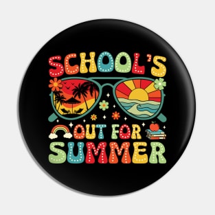 Groovy School's Out For Summer Pin