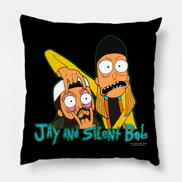 Jay and Silent Bob Pillow by wyattd