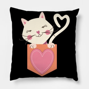 Funny Cat Pocket Gift Pillow