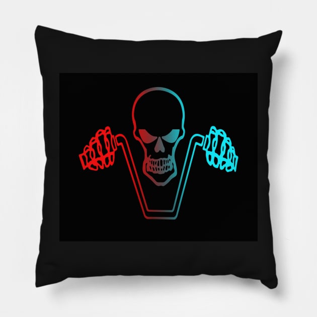 Head skull Pillow by daghlashassan