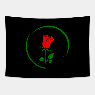 Red Rose flower Tapestry