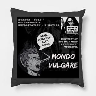 Mondo Vulgare logo Pillow