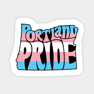 Portland Pride Festival - Trans - Oregon Silhouette Magnet