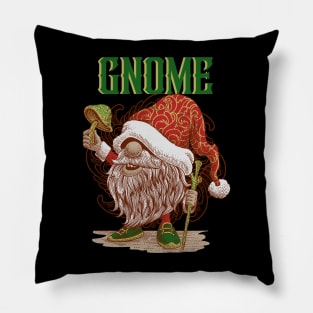 Gnome Looking Mushroom Pillow