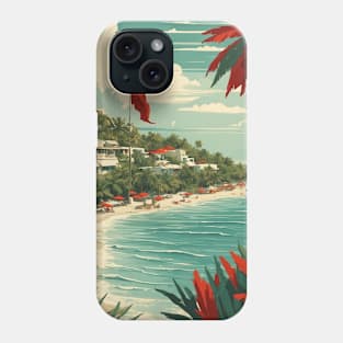 Isla Mujeres Quintana Roo Mexico Tourism Travel Vintage Phone Case