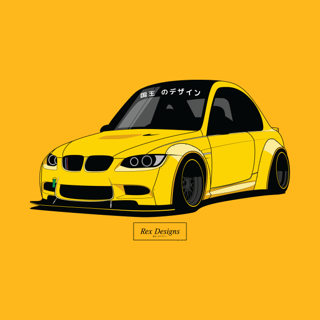 BMW E92 (Yellow) by RexDesignsAus