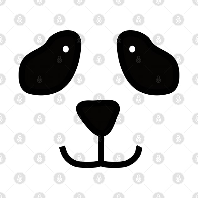 Panda Bear Face Costume by FruitflyPie