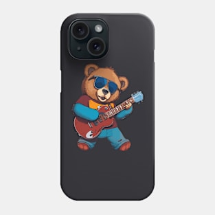 Bear Play Guitar Phone Case