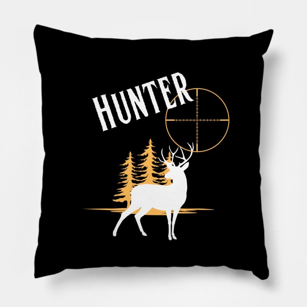 Hunting in the wild outdoors Pillow by JLBCreations