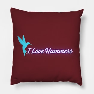 I Love Hummers Awesome Hummingbird Lover Tee and Decor Funny Pillow