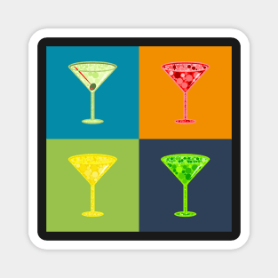 Martinis Pattern | Pop Art Magnet