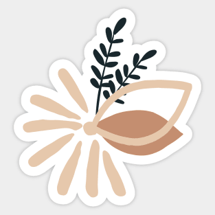 Floral Bunch Minimalist Illustration (1) Sticker for Sale by Papaink