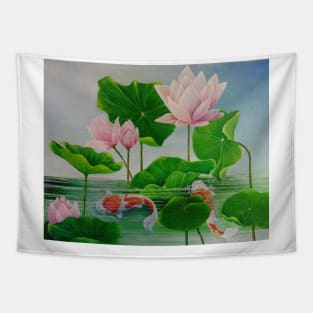 Lotus Pond Tapestry