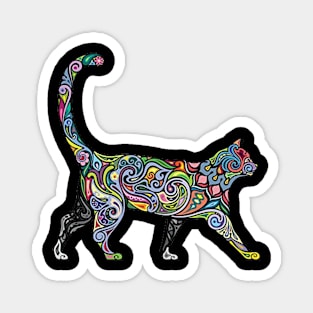 Trippy Cat Magnet