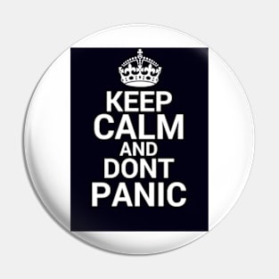 keep calm and dont panic stay safe Pin