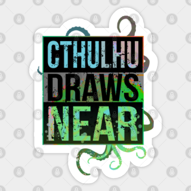 LOVECRAFT CTHULHU DRAWS NEAR - Sea - Sticker