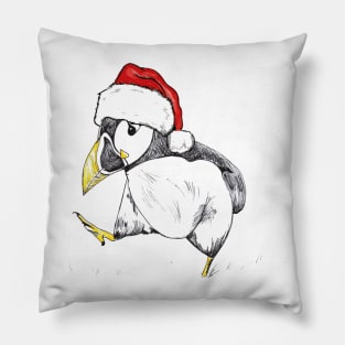 Christmas Puffin Pillow