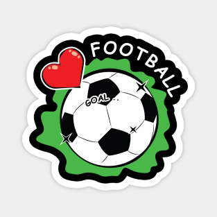 Love Football / Soccer Magnet