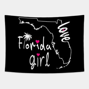 Girls for Florida I Love Florida Home Tee Florida Gift Tapestry