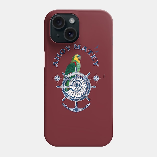 Ahoy Matey Parrot Phone Case by Bootylicious