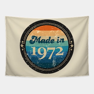 Retro Vintage Made In 1972 Tapestry