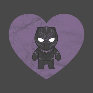 Chadwick Boseman & Wakanda Forever in Our Hearts (Kawaii Black Panther) T-Shirt