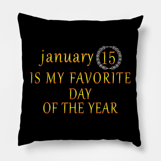 january 15 Pillow by nabilhaj