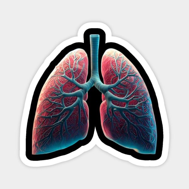 Lungs Magnet by Minimalist Masterpieces